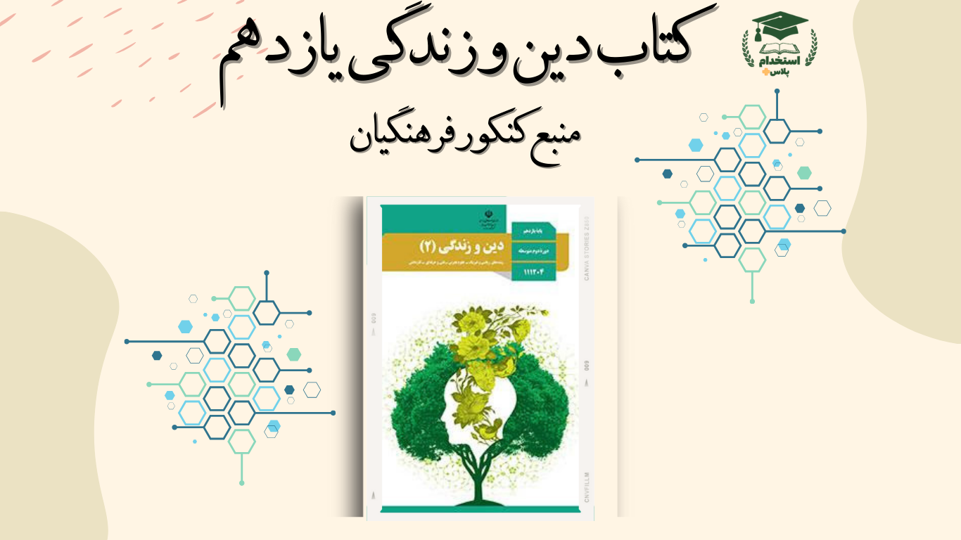 دین و زندگی یازدهم منبع کنکور فرهنگیان (رشته های ریاضی و فیزیک، علوم تجربی و فنی حرفه ای و کار دانش)