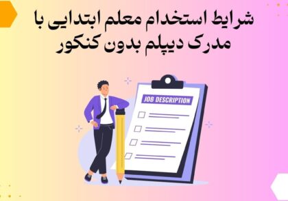 شرایط استخدام معلم ابتدایی با مدرک دیپلم بدون کنکور