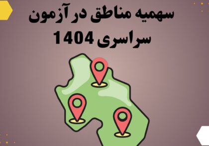 سهمیه مناطق در آزمون سراسری 1404