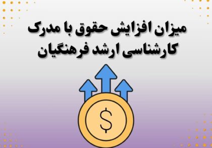 میزان افزایش حقوق با مدرک کارشناسی ارشد فرهنگیان