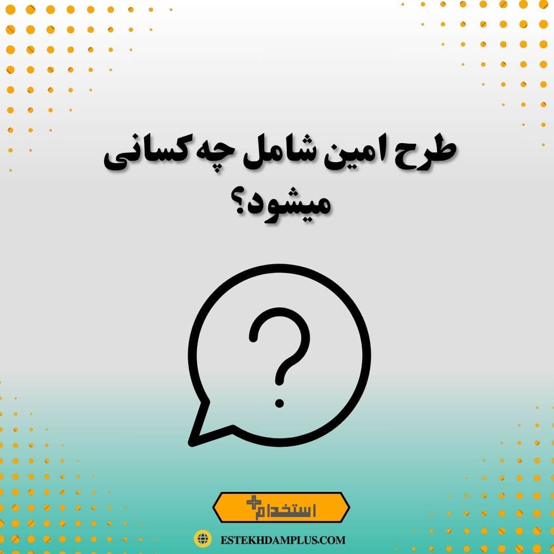 طرح امین شامل چه کسانی میشود؟