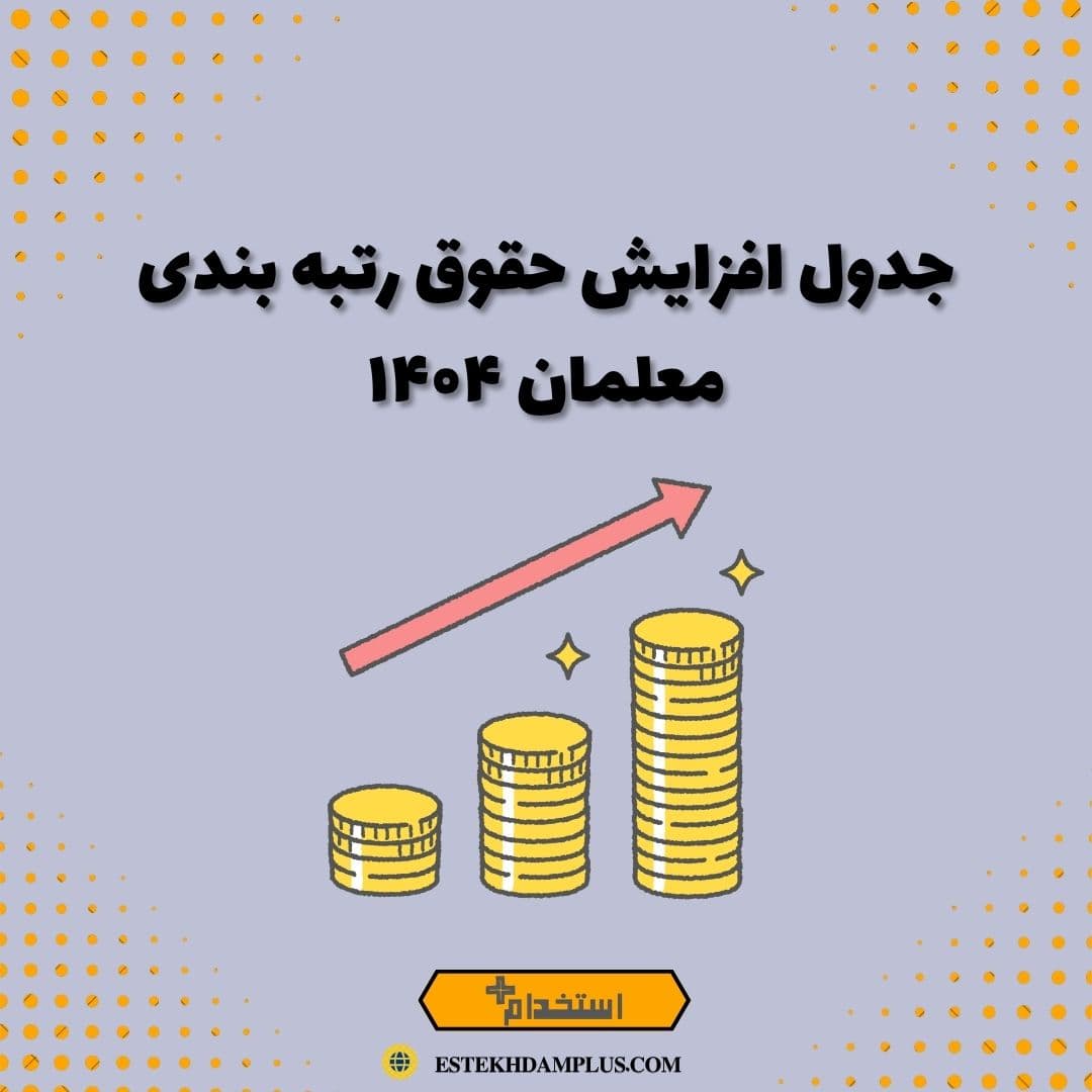 جدول افزایش حقوق رتبه بندی معلمان ۱۴۰۴