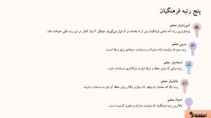 رتبه‌های فرهنگیان