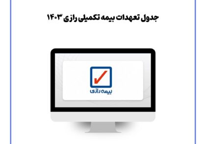 جدول تعهدات بیمه تکمیلی رازی 1403